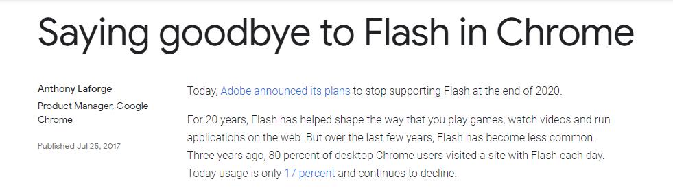 谷歌浏览器flash不是最新版本